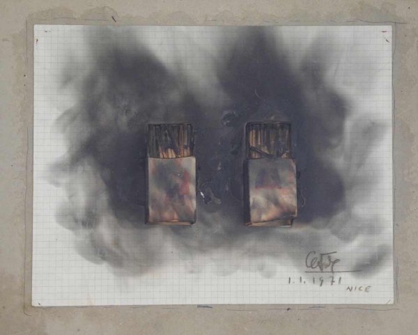 César, Combustion d&#039;allumettes